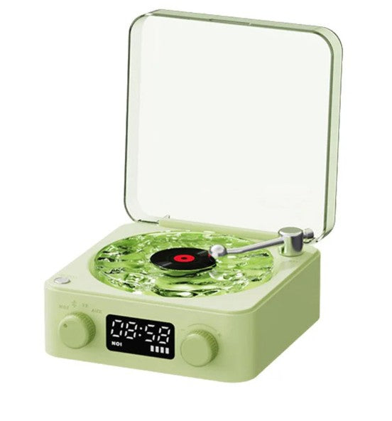 Retro vinyl wireless speaker Bluetooth HIFI bass gramophone supports white noise playback