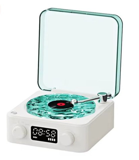 Retro vinyl wireless speaker Bluetooth HIFI bass gramophone supports white noise playback