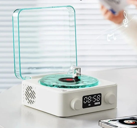 Retro vinyl wireless speaker Bluetooth HIFI bass gramophone supports white noise playback