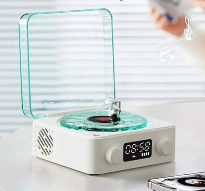 Retro vinyl wireless speaker Bluetooth HIFI bass gramophone supports white noise playback